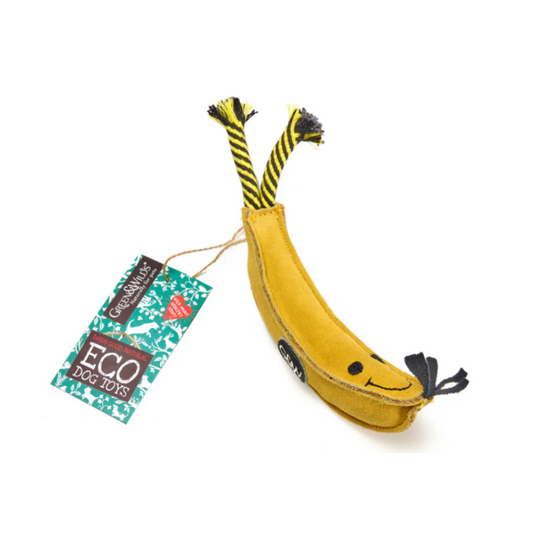 Barry the Banana Eco Dog Toy by Green and Wilds