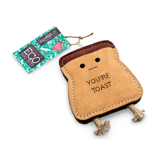 You're Toast Eco Dog Toy by Green and Wilds